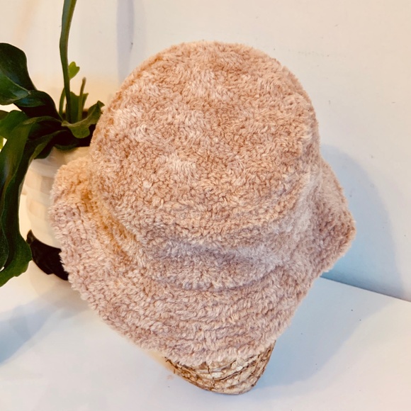 Levi's Camel Brown Sherpa Bucket Floppy Summer Hat - Picture 4 of 8